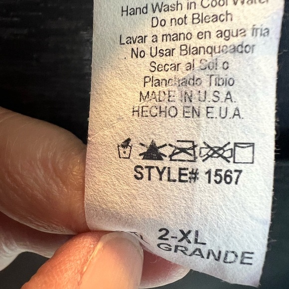 Giddy up glamour long sleeved plus size tunic. 2x NWT. - Picture 5 of 6